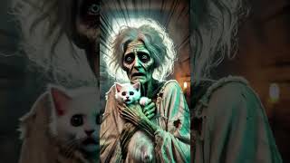 OMG Zombie Granny Breaks Into a Kittens House 😱🧟 cat rescueanimals zombie [upl. by Ydissak948]