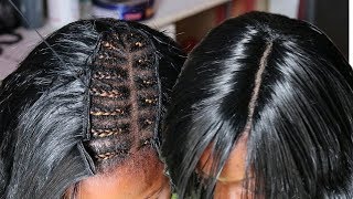 FULL SEW IN NO CLOSURE 14  NO LEAVE OUT  DETAILED TUTORIAL [upl. by Charbonnier]