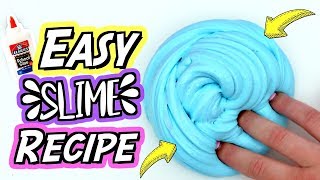 HOW TO MAKE SLIME For Beginners NO FAIL Easy DIY Slime Recipe [upl. by Singband]