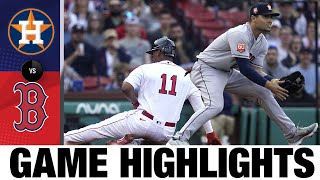 Astros vs Red Sox Game Highlights 51822 [upl. by Haas]