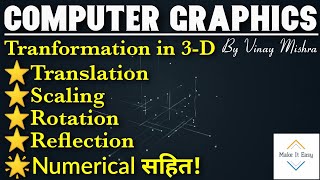 Transformation in 3D with numericals [upl. by Renwick]