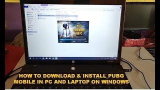 How to Download amp Install PUBG Mobile On PCLaptop In Windows 7810 Easy And Fast Method [upl. by Macintyre782]