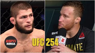 Justin Gaethje discusses loss to Khabib Nurmagomedov  UFC 254 Post Show  ESPN MMA [upl. by Halette]