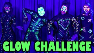 Glow in the Dark Dance Challenge Totally TV [upl. by Ecnirp]