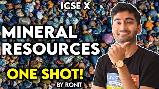 Mineral amp Energy Resources Geography Class 10 ICSE  One Shot [upl. by Pressey]