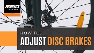 HOW TO Adjust Disc Brakes [upl. by Aikemahs332]