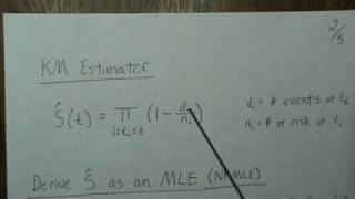 Kaplan Meier Estimator as an MLE [upl. by Netsrik]