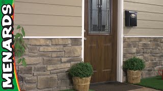 How To Install Stone Veneer Siding  Menards [upl. by Rats]