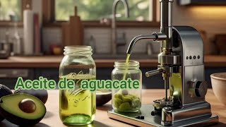 Cómo extraer aceite de aguacate de forma natural [upl. by Ruddy711]