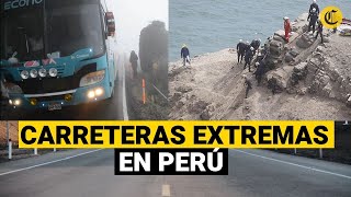 Las CARRETAS PELIGROSAS del Perú además de Pasamayo [upl. by Duval]