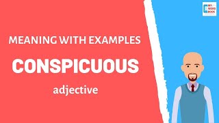 Conspicuous  Meaning with examples  My Word Book [upl. by Akinoj]