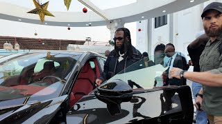 Burna Boy Displays His Fleet of Cars Live At Secret Palace Today To Silent Cubana Chief Priest For [upl. by Yehtomit937]