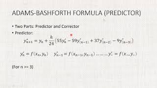 AdamsBashforthMoulton Method  Differential Equations [upl. by Selrhc]