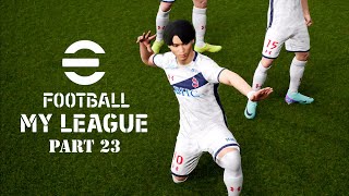 実況プレイ efootball2024 いわきFCでマイリーグ 第24節 [upl. by Klemens]