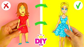 HOW TO MAKE PAPER DOLL DIY TUTORIAL EASY PAPERCRAFT [upl. by Carlotta]