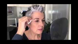 Quick Eyebrow Color  Tint Grey Hairs Using quotJust for Menquot [upl. by Nylidnam]