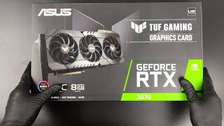 ASUS TUFRTX3070O8GV2GAMING Graphics Card Unboxing [upl. by Coben]