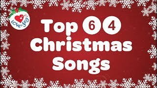 Top 64 Christmas Songs and Carols Playlist with Lyrics 🎅 [upl. by Sluiter]