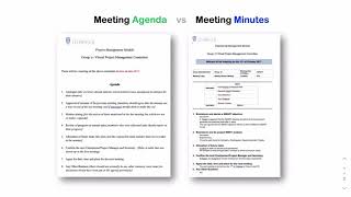 Meeting Agenda vs Minutes [upl. by Seko912]