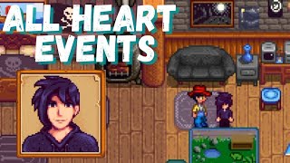 Sebastians ALL HEART EVENTS in Stardew Valley 15 [upl. by Eidas]