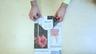 Verpacken mit Zeitungspapier Lifehack [upl. by Maurizio]