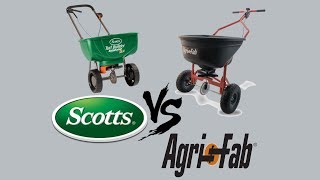 Scotts VS AgriFab Fertilizer Spreader Comparison [upl. by Kilah27]