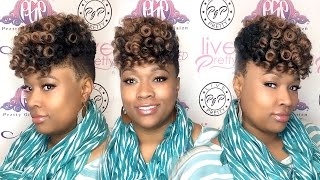 How to do a Short Tapered TWA Curlkalon Hair [upl. by Leahcimal248]