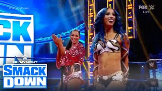 Sasha Banks returns to SmackDown  FRIDAY NIGHT SMACKDOWN  WWE ON FOX [upl. by Ecyal]