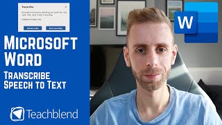 Microsoft Word  Create a Transcript from video  audio automatically [upl. by Sherye993]