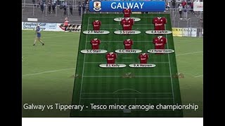 Galway vs Tipperary Tesco All Ireland Minor A Camogie Championship [upl. by Sky]