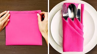 27 NAPKIN FOLD IDEAS [upl. by Buschi]