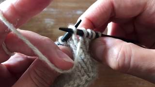 Sl1 wyif amp Sl1 wyib  knitting tutorial [upl. by Elocen550]