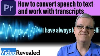 How to convert speech to text and work with transcripts in Premiere Pro [upl. by Harifaz]