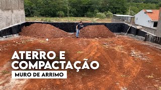 OLHA como fizemos o ATERRO do MURO DE ARRIMO [upl. by Yasnil50]