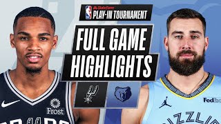 SPURS at GRIZZLIES  FULL GAME HIGHLIGHTS  May 19 2021 [upl. by Nilok]