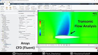 Transonic flow Analysis in a Airfoil Externally Compressible  Lesson 04  Ansys CFD  Fluent [upl. by Phyllida902]