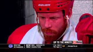 Johan Franzen talks about how to play with Pavel Datsyuk [upl. by Atlanta]