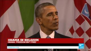 Barack Obamas speech in Belgium [upl. by Eikciv]