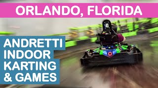 Andretti Indoor Karting amp Games Orlando FL Tips amp Overview [upl. by Stelmach193]