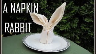 Napkin Folding a Rabbit [upl. by Nauwaj]