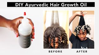 DIY  Ayurvedic Hair Oil for EXTREME Natural Hair Growth [upl. by Hephzipa]