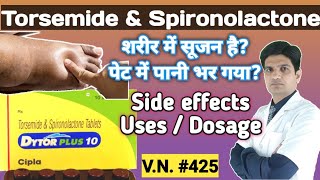 Torsemide amp spironolactone tablets dytor plus 10  Dytor plus 10  Dytor plus 10 uses in hindi [upl. by Niffirg]