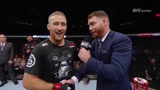 Fight Night Lincoln Justin Gaethje Octagon Interview [upl. by Mcguire796]