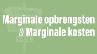 Marginale opbrengsten amp marginale kosten [upl. by Ahtiek]