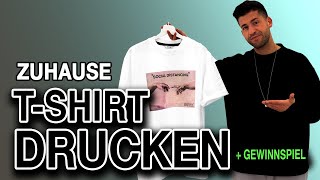 TShirt selber Zuhause bedrucken  DIY Tutorial amp Gewinnspiel  Kosta Williams [upl. by Freeman]