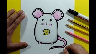 Como dibujar un raton paso a paso 13  How to draw a mouse 13 [upl. by Augy]