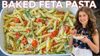 I Made BAKED FETA PASTA  Viral TikTok Recipe [upl. by Sreip]