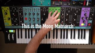 Ambient jam with Moog Matriarch and Subsequent 37 Strymon Big Sky Eventide Space and Timefactor [upl. by Madeline]