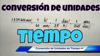 Conversión de Unidades de TIEMPO segundos minutos horas días [upl. by Hannan918]