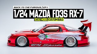 Custom Build 124 Scale MAZDA RX7 Drifting Car  Back to the Furious EP1 [upl. by Trueman666]